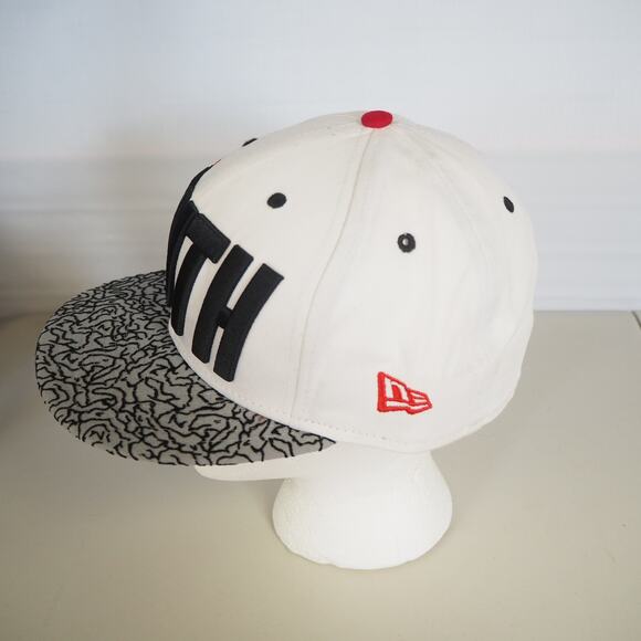 New Era 59Fifty "I'm The Truth" Fitted Hat Sz 7 1/2 Flat Brim Black White Red - Picture 2 of 8